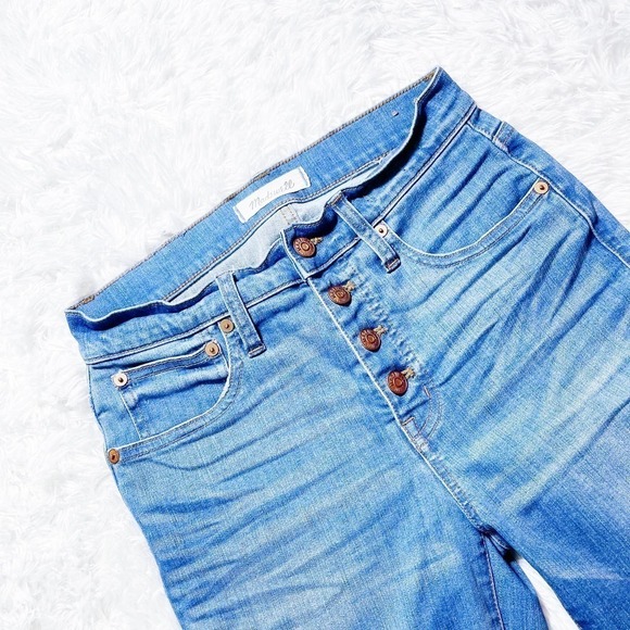 Madewell Cali Demi-Boot Denim Jeans Button Fly SZ25 - Picture 9 of 9